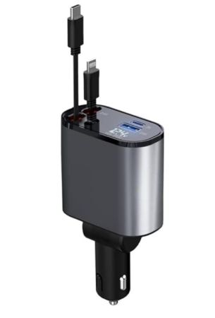 4 in 1 Super fast Car Charger 120W