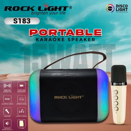 Rock Light Portable Karoke Speaker S183